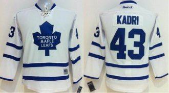 Youth NHL Maple Leafs #43 Nazem Kadri White Stitched Jersey