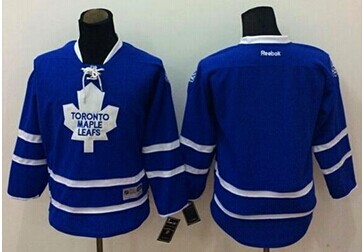 Youth Maple Leafs Blank Blue Stitched NHL Jersey