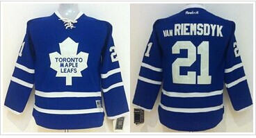 Youth NHL Toronto Maple Leafs #21 James Van Riemsdyk Blue Jersey