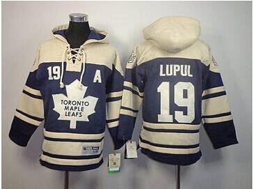 Youth NHL Toronto Maple Leafs #19 Joffrey Lupul Blue Sawyer Hooded Sweatshirt Stitched Jersey