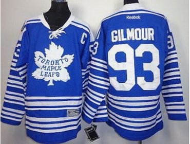 Kids Toronto Maple Leafs 93 Doug Gilmour Blue NHL Jerseys