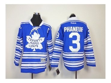 Youth nhl jerseys toronto maple leafs #3 phaneuf blue(2014 winter classic)