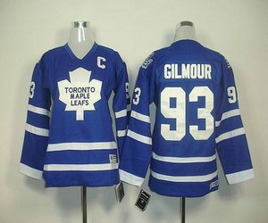 youth nhl jerseys toronto maple leafs #93 gilmour blue(c)