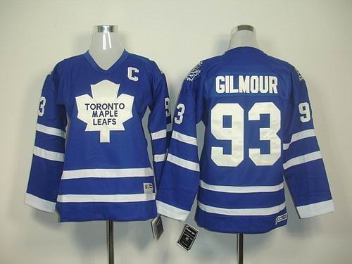 youth toronto maple leafs #93 doug gilmour blue jersey