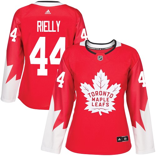 Maple Leafs #44 Morgan Rielly Red Alternate Women's Stitched NHL Jersey