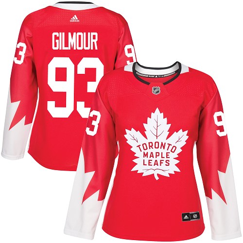 Maple Leafs #93 Doug Gilmour Red Alternate Women's Stitched NHL Jersey