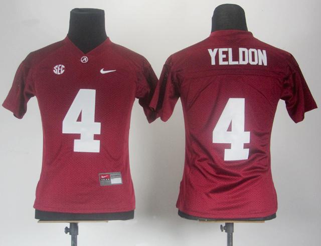 Women Alabama Crimson Tide T.J Yeldon 4 Crimson 2012 SEC Red College Football NCAA Jerseys