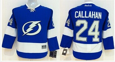 Women's Tampa Bay Lightning #24 Ryan Callahan Blue Home NHL Jersey