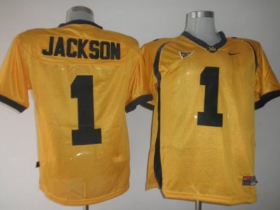 golden bears #1 desean jackson gold embroidered ncaa jersey