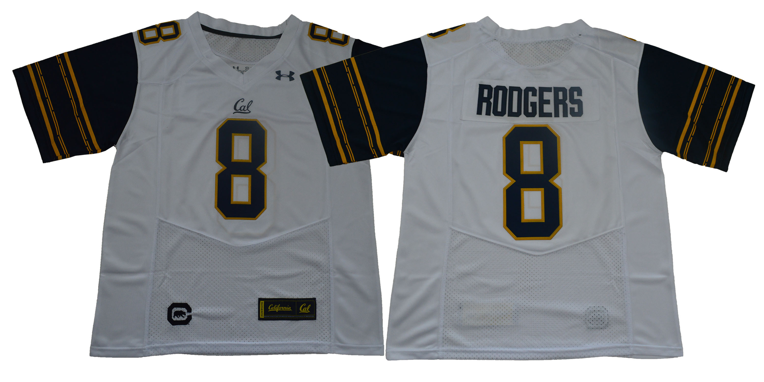 California Golden Bears 8 Aaron Rodgers White College Football Jersey