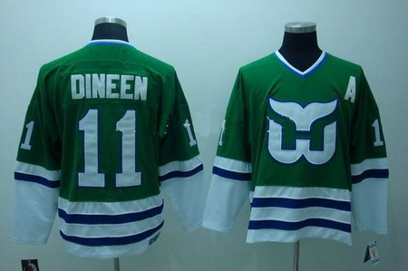 Hartford Whalers jerseys 11 DINEEN green color Hockey Jerseys