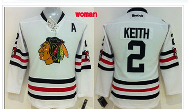 Women's Chicago Blackhawks #2 Duncan Keith White 2015 Winter Classic Stitched NHL Jersey