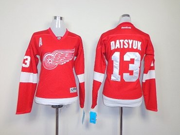 women nhl Detroit Red Wings #13 datsyuk red