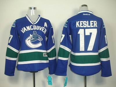 women vancouver canucks 17 ryan kesler blue jerseys