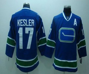 youth nhl vancouver canucks #17 kesler blue 3rd (a patch)