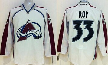 Youth NHL Colorado Avalanche #33 Patrick Roy White Jersey