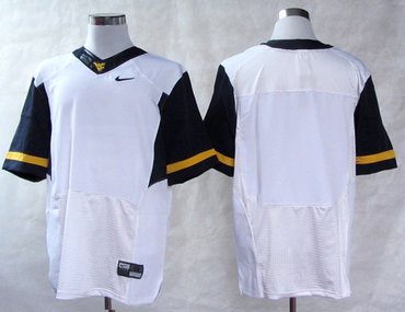 NEW West Virginia Mountaineers Blank College Football Elite Jerseys - White