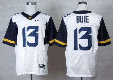 NEW West Virginia Mountaineers Andrew Buie 13 College Football Elite Jerseys - White