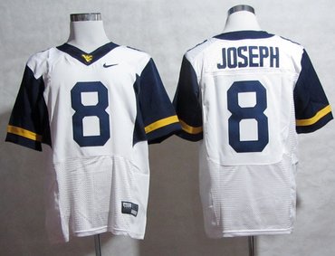 NEW West Virginia Mountaineers Karl Joseph 8 College Football Elite Jerseys - White