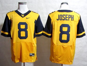 NEW West Virginia Mountaineers Karl Joseph 8 College Football Elite Jerseys - Gold