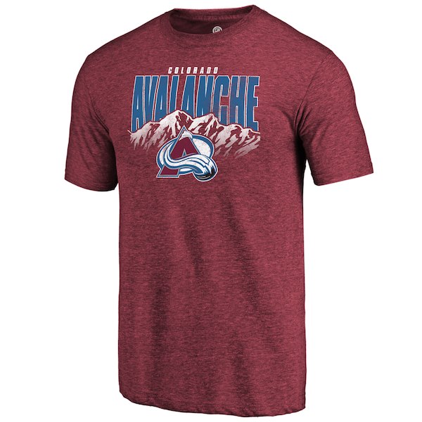 Colorado Avalanche Fanatics Branded Burgundy Hometown Collection Tri Blend T-Shirt