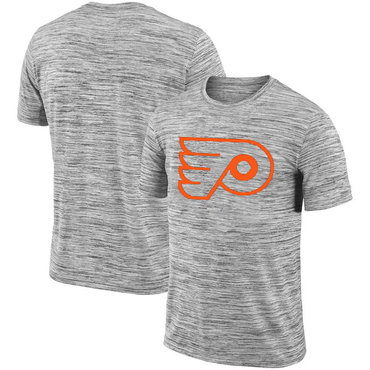 Philadelphia Flyers 2018 Heathered Black Sideline Legend Velocity Travel Performance T-Shirt