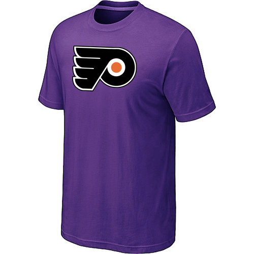 NHL Philadelphia Flyers Big & Tall Logo Purple T-Shirt