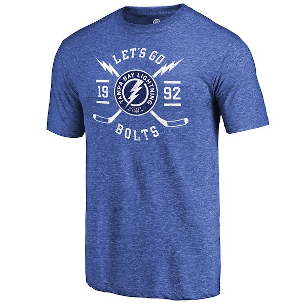 Tampa Bay Lightning Fanatics Branded Blue Hometown Collection Tri Blend T-Shirt