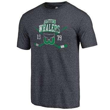 Hartford Whalers Fanatics Branded Navy Line Shift Tri Blend T-Shirt