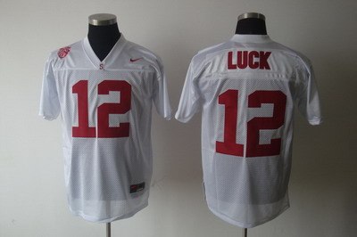 ncaa stanford cardinals #12 andrew luck white