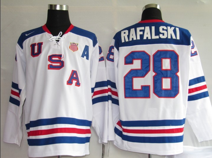 NHL Jerseys USA 28# white [2010 Olympic]