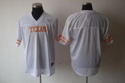 ncaa texas longhorns blank white jersey