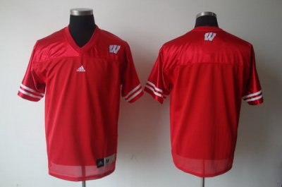 ncaa wisconsin badgers blank red jersey