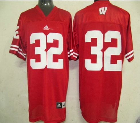 ncaa wisconsin badgers 32 red jerseys