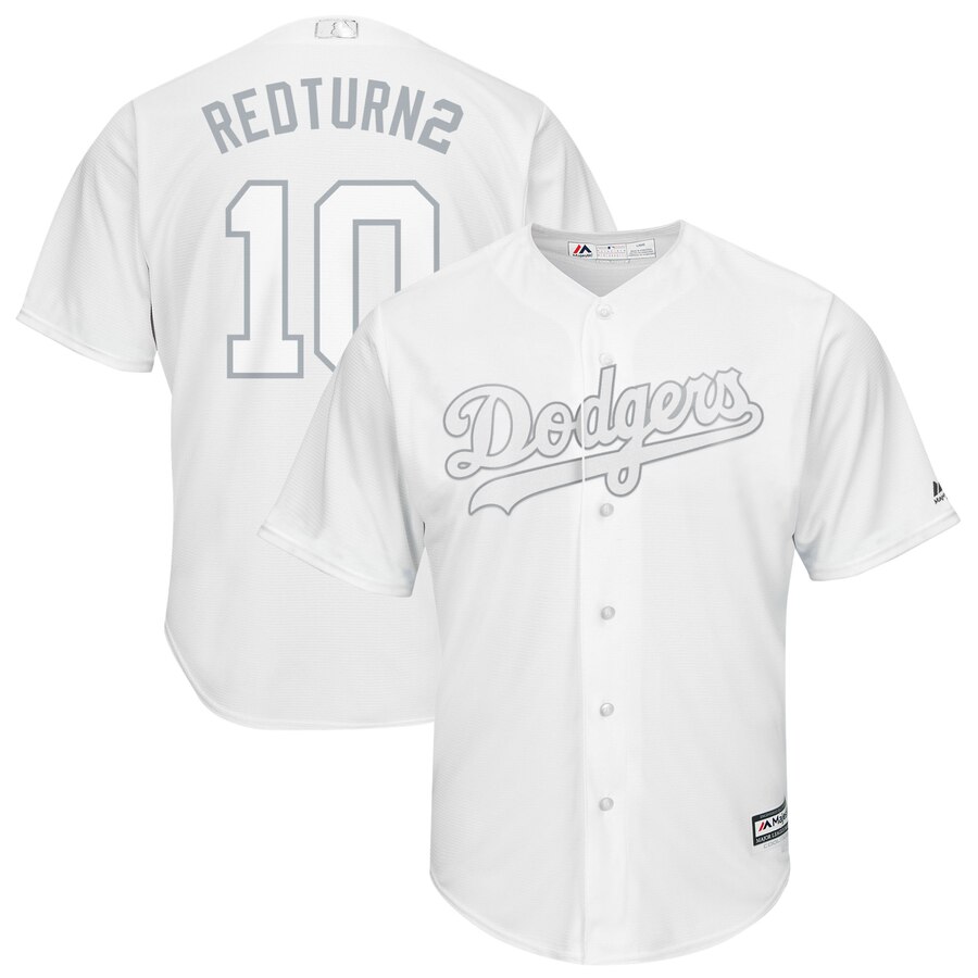 Dodgers 10 Justin Turner RedTurn2 White 2019 Players' Weekend Player Jersey