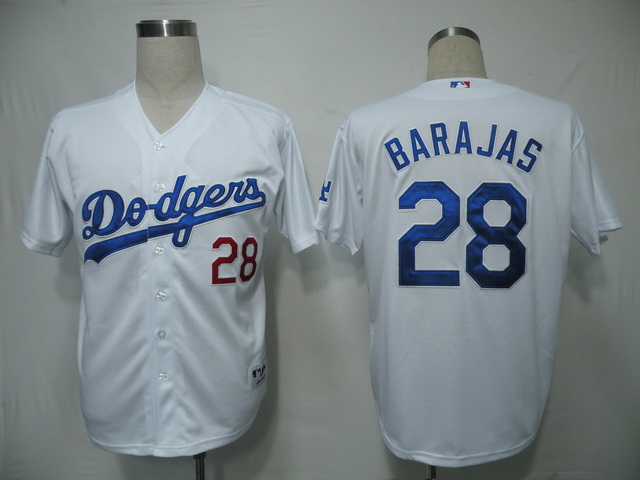 mlb Los Angeles Dodgers #28 Barajas White