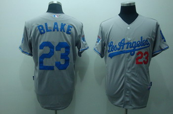 Los Angeles Dodgers 23 Blake Grey Jerseys Coolbase