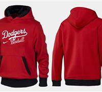 Los Angeles Dodgers Pullover Hoodie Red & Black