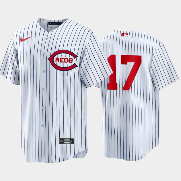 Men's Cincinnati Reds #17 Stuart Fairchild White Field Of Dreams Stitched Baseball Jersey