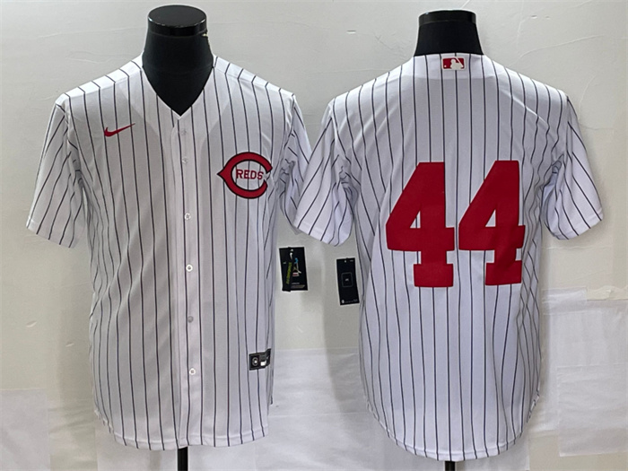 Men's Cincinnati Reds #44 Elly De La Cruz White Field Of Dreams Cool Base Stitched Baseball Jersey