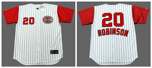 Reds 20 Frank Robinson White 1960'S Throwback Cool Base Jersey