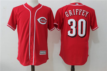 Reds 30 Ken Griffey Jr Red Cool Base Jersey