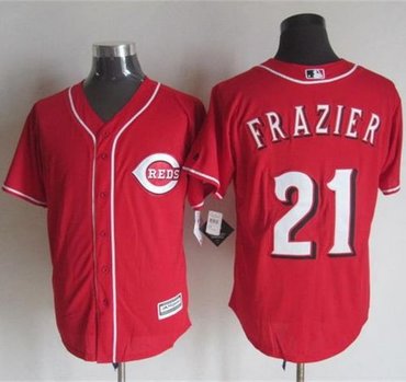 Cincinnati Reds #21 Todd Frazier Red New Cool Base Baseball Jersey