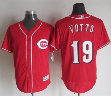 Cincinnati Reds #19 Joey Votto Red New Cool Base Baseball Jersey