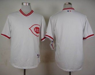 Cincinnati Reds Blank White 1990 Turn Back The Clock Stitched Baseball Jersey