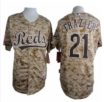 Cincinnati Reds #21 Todd Frazier Camo Alternate Cool Base Stitched Baseball Jersey