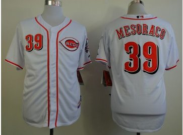 Cincinnati Reds #39 Devin Mesoraco White Cool Base Baseball Jersey