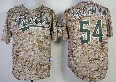 Cincinnati Reds #54 Aroldis Chapman Camo Alternate Cool Base Baseball Jersey