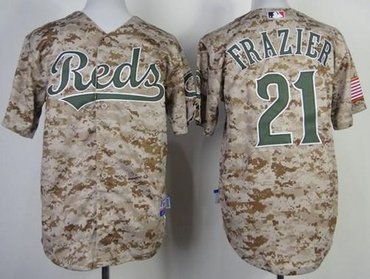 Cincinnati Reds #21 Todd Frazier Camo Alternate Cool Base Baseball Jersey