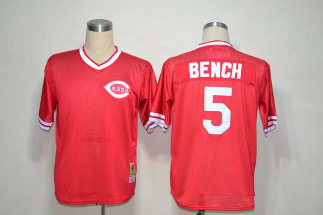 MLB Jerseys Cincinnati Reds #5 BENCH Red